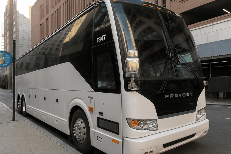 a Charter Bus Rental Yorba Linda coach bus